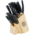 21 Piece Cutlery/ Steak Knife Set with Wooden Storage Block
